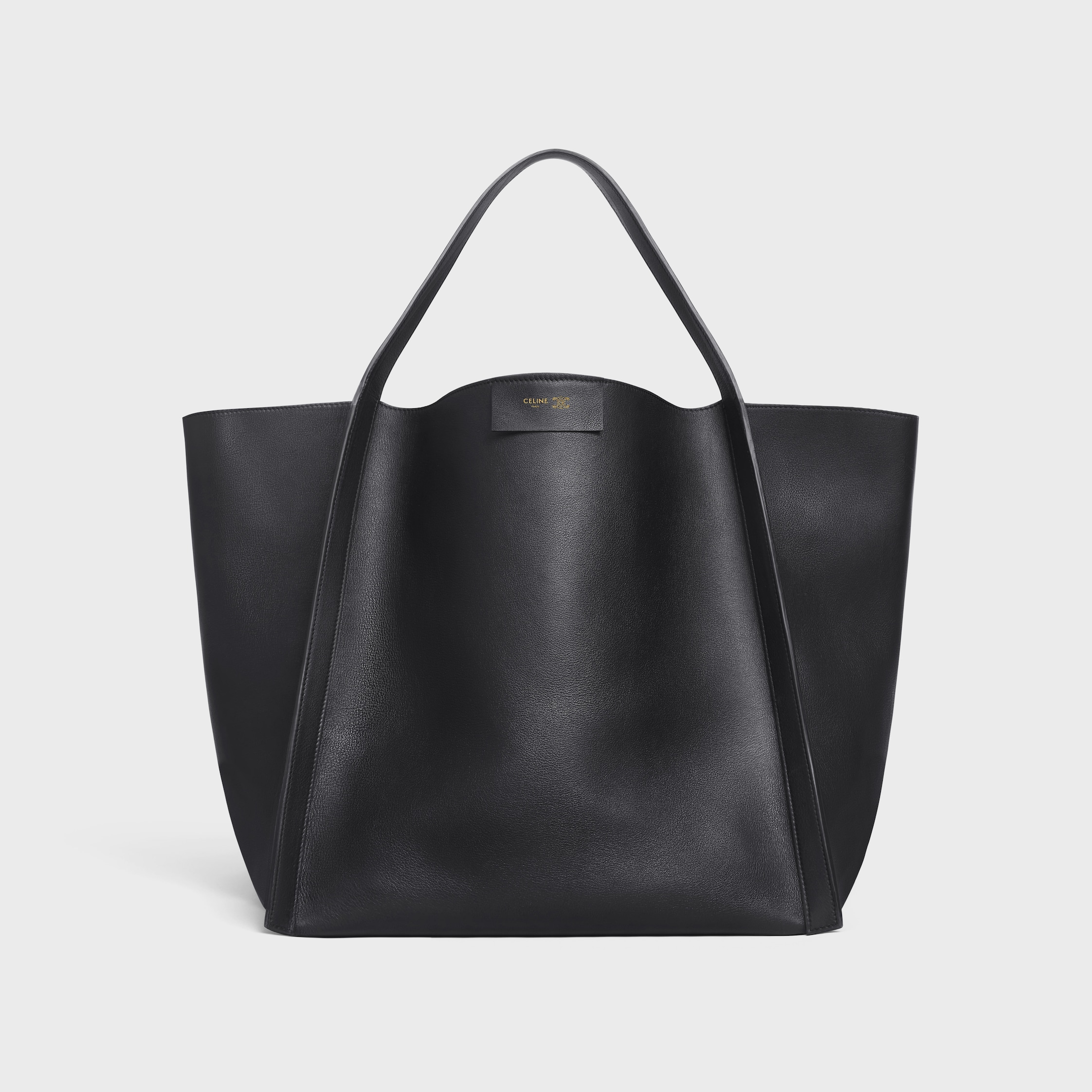 MEDIUM CUBE BAG IN SUPPLE CALFSKIN - BLACK | CELINE