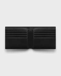 TARJETERO PLEGABLE DE PIEL DE CORDERO LISA - NEGRO / ULTRAZUL - TARJETEROS - 2 | CELINE
