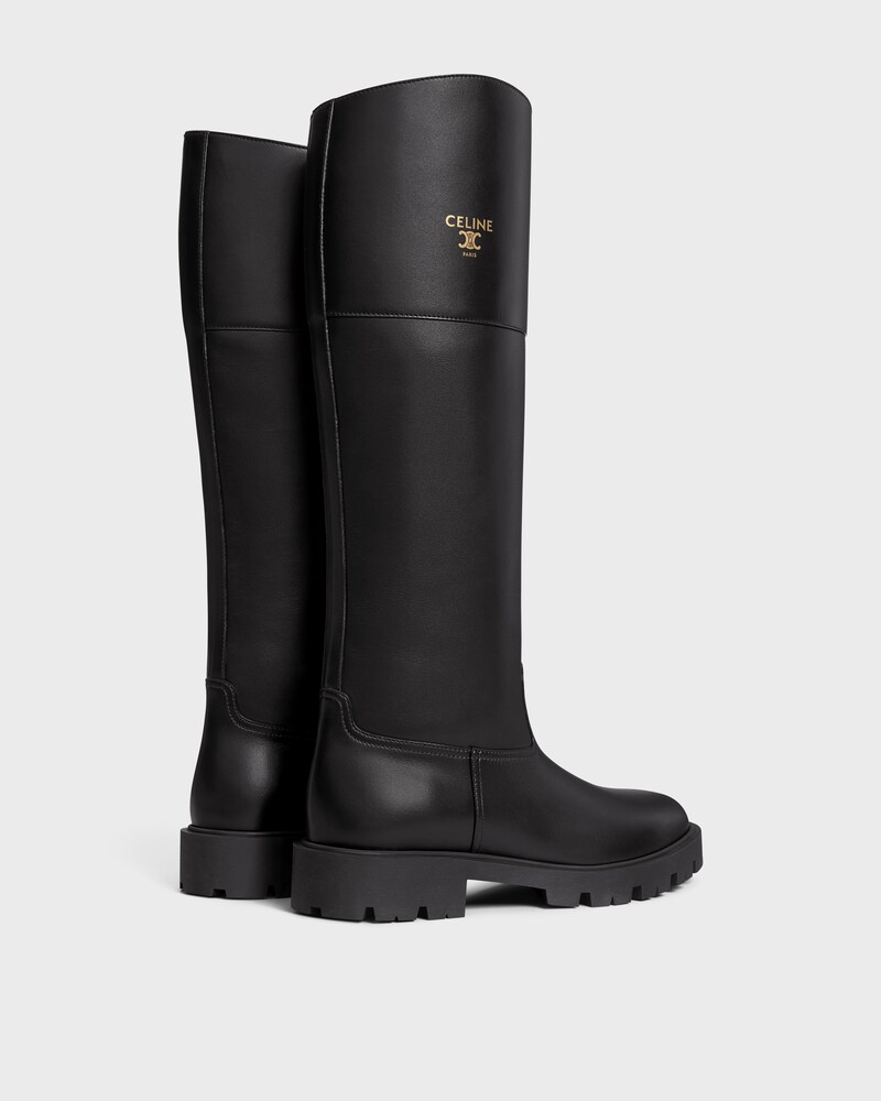 MARGARET HIGH BOOT IN Calfskin - BLACK -  - 1 | CELINE