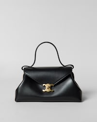 SMALL FLAIR BAG IN SHINY CALFSKIN - BLACK - EVENING - 1 | CELINE