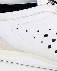 SOFT SNEAKER AUS STRETCH-LAMMLEDER, KALBSVELOURSLEDER UND LAMMLEDER - OPTISCH-WEISS -  - 2 | CELINE