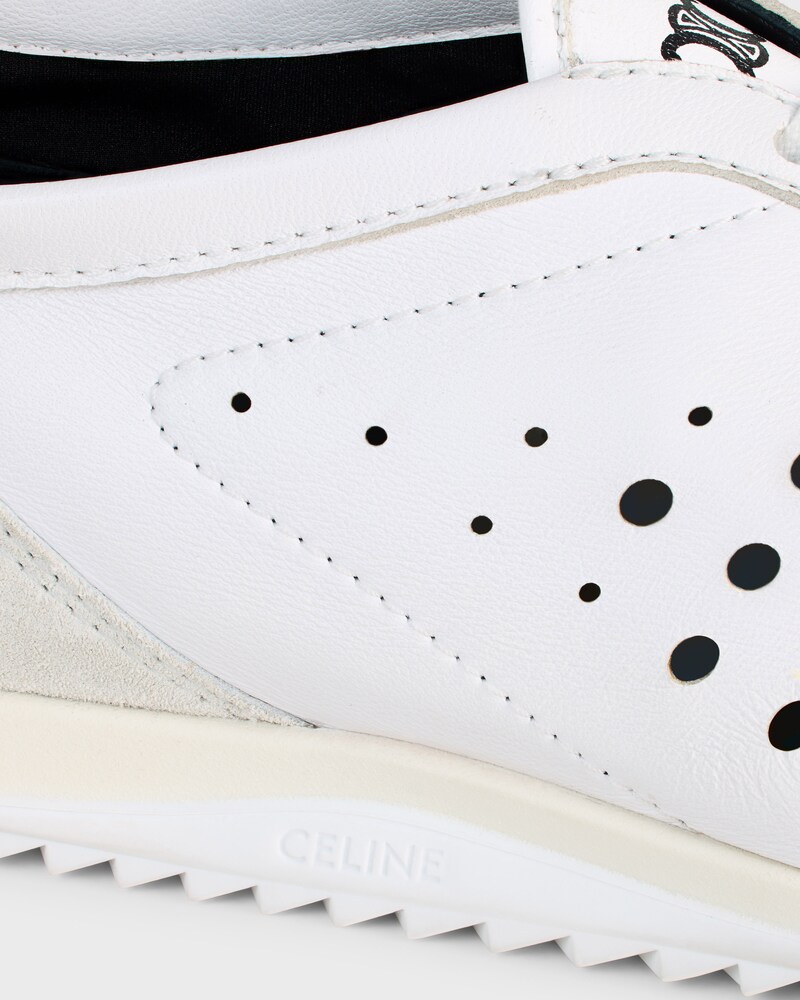 SOFT SNEAKER IN STRETCH LAMBSKIN, SUEDE CALFSKIN AND LAMBSKIN - OPTIC WHITE -  - 1 | CELINE