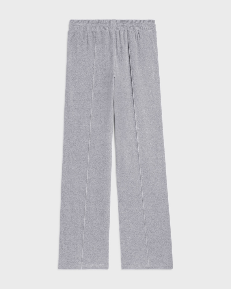 tracksuit pants IN VELVET COTTON - GREY/ BLACK -  - 1 | CELINE