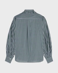 shirt IN tartan cotton cloth - BLANC/VERT/JAUNE -  - 2 | CELINE