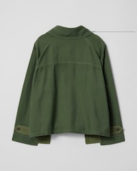 jaqueta EM cetim de algodão - KAKI MILITAIRE - - 2 | CELINE