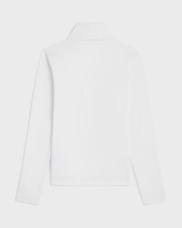 TOP CON CUELLO ALTO DE PUNTO DE ALGODÓN DEPORTIVO - BLANCO ÓPTICO / NEGRO -  - 2 | CELINE