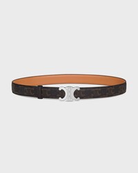 Reversible Strap 25MM IN Natural Calfskin and Triomphe Canvas -  -  - 2 | CELINE