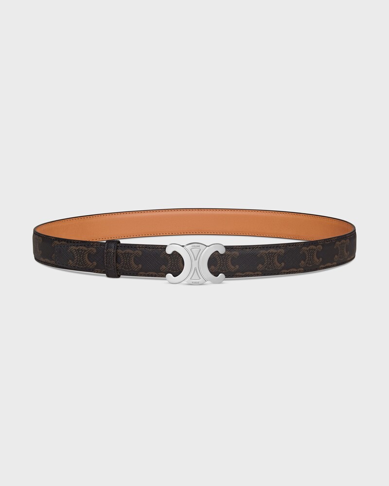 lanière de ceinture réversible 25MM Veau Naturel et toile triomphe -  -  - 1 | CELINE