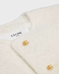 icone jacket IN cashmere and wool natté - WHITE -  - 2 | CELINE