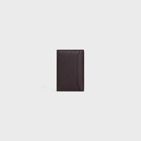 버티컬 카드 지갑 - 그레인 카프스킨 - 에스프레소 - 카드 지갑 - 2 | CELINE