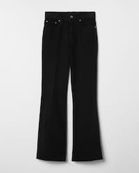 FLARE JEANS 006 IN heavy cotton twill - OVERDYE BLACK HEAVY STONE WASH -  - 1 | CELINE
