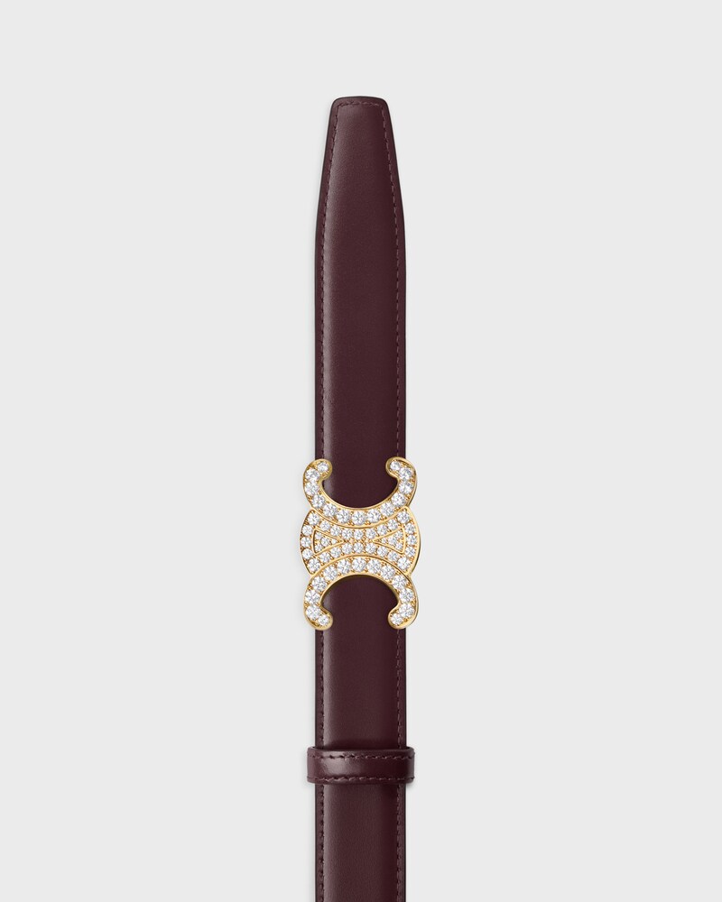 Triomphe Buckle 25MM IN BRASS WITH STRASS -  -  - 1 | CELINE