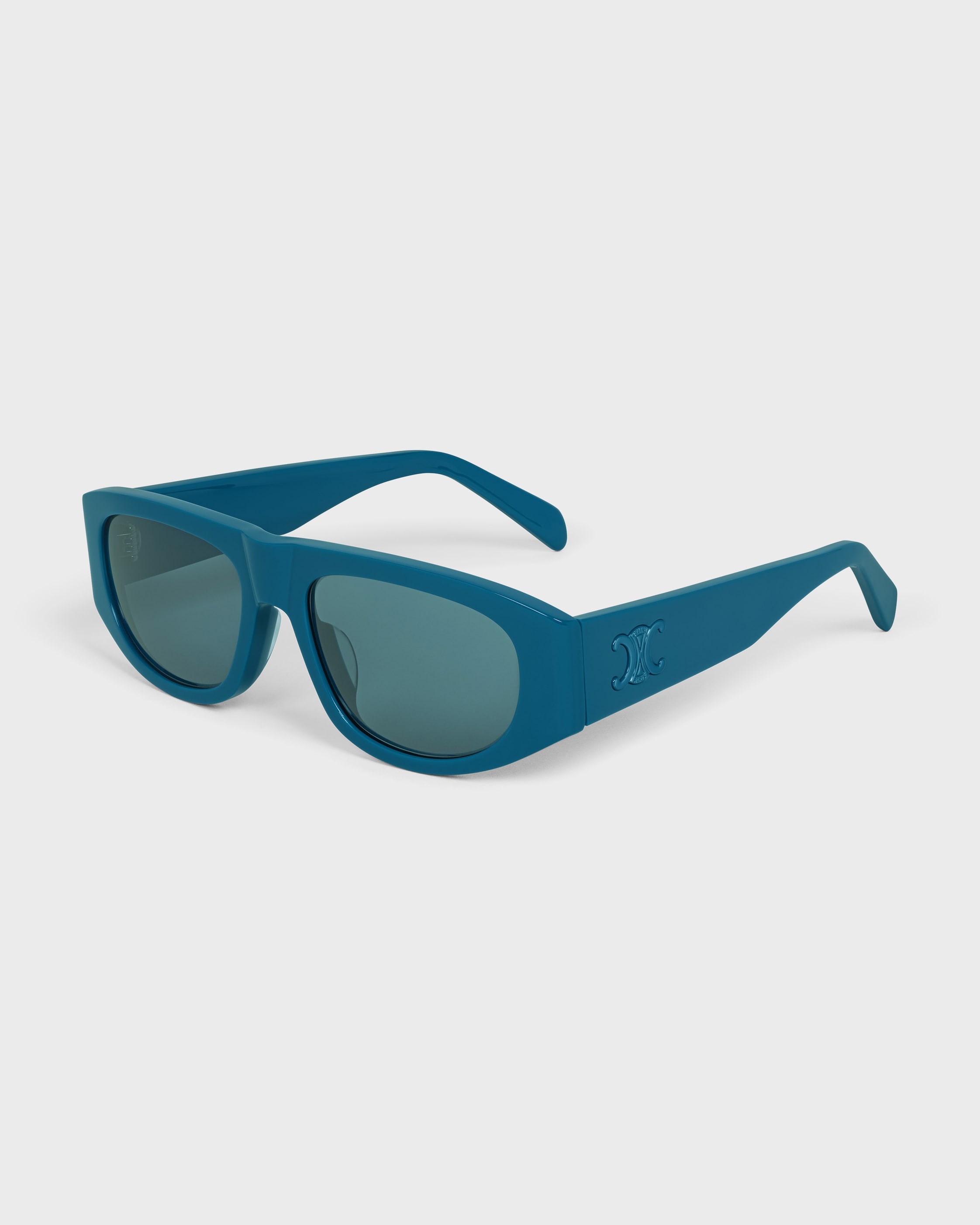 Triomphe Men 02 sunglasses in Acetate - Dark Turquoise | CELINE
