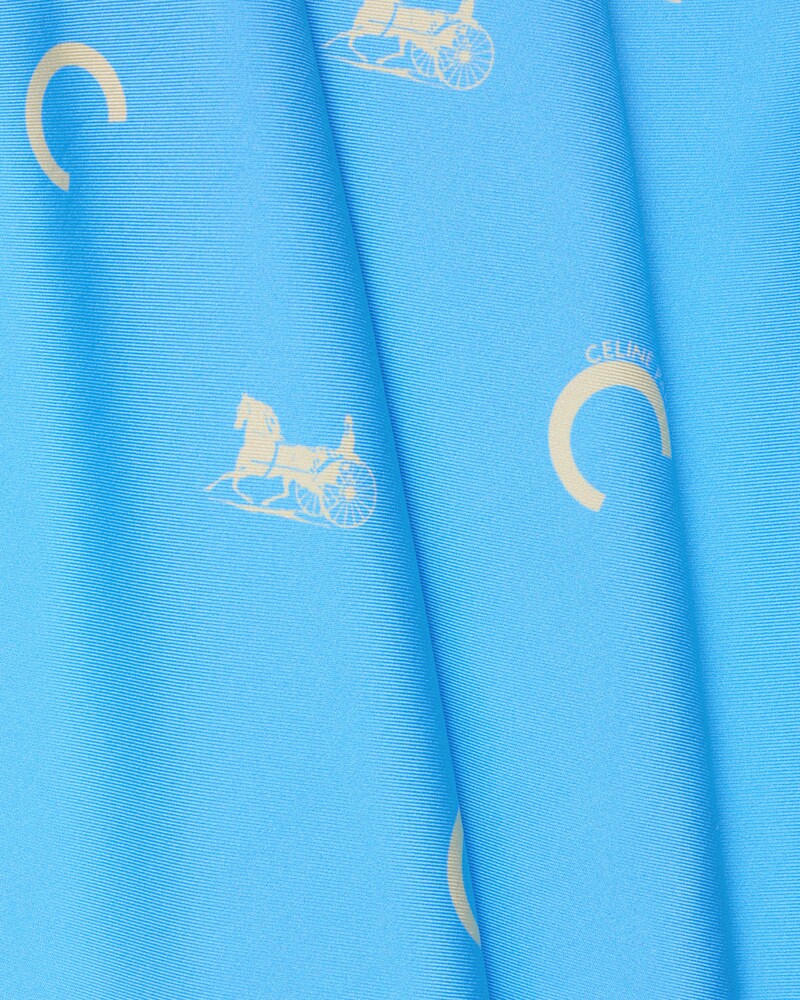 bandana EM seda twill - AZUL BEBÊ/CREME - 1 | CELINE