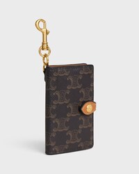 NOTEBOOK CHARMS IN Triomphe Canvas and Calfskin - TAN - ACCESSORIES - 2 | CELINE