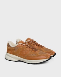 RUNNER SNEAKER AUS KALBSLEDER, KALBSVELOURSLEDER UND MESH - SAHARA -  - 2 | CELINE