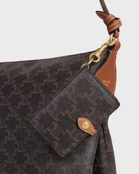 NOTEBOOK CHARMS IN Triomphe Canvas and Calfskin - TAN - ACCESSORIES - 2 | CELINE