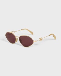 Wire 01 sunglasses in Metal - Rose Gold / Purple -  - 2 | CELINE
