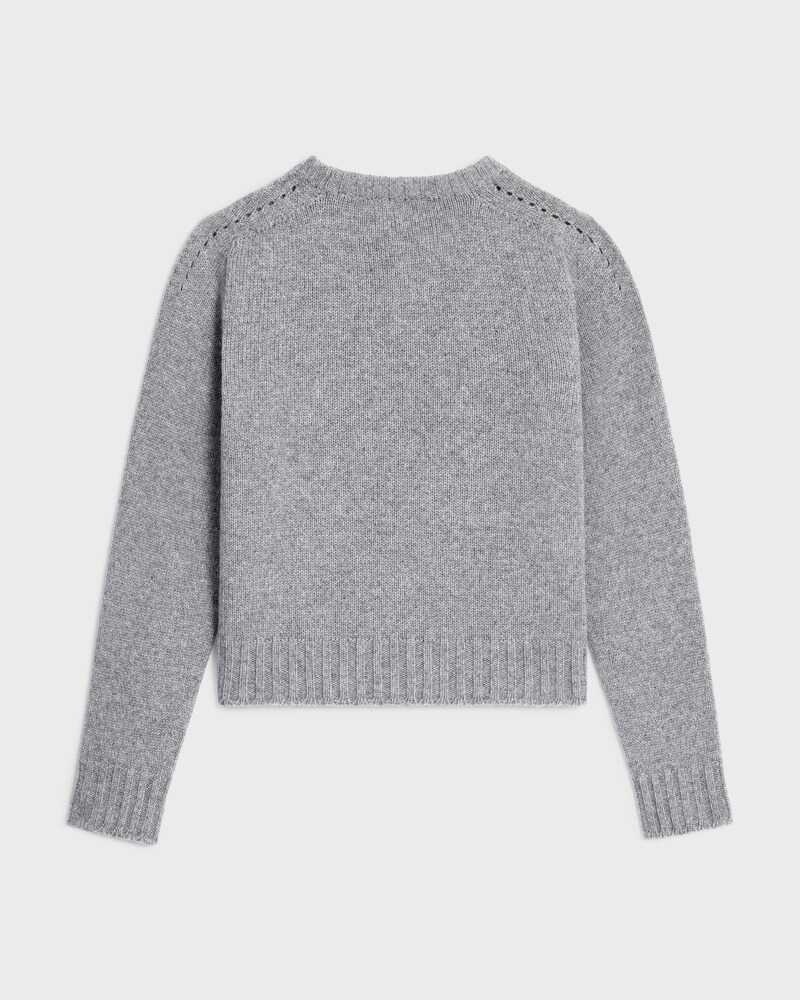 pull col rond cachemire seamless - MEDIUM GREY -  - 1 | CELINE