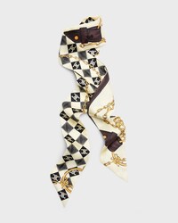 lavalliere IN silk twill - CREME/BRUN -  - 2 | CELINE