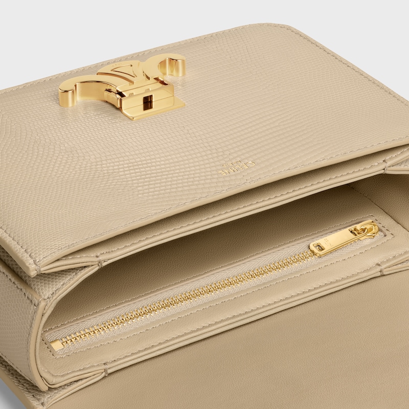 TEEN GARANCE bag IN lizard - DEEP IVORY - TRIOMPHE - 1 | CELINE