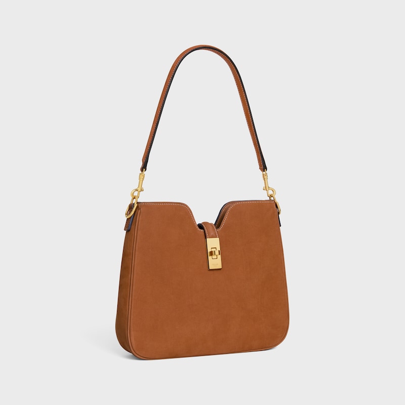 BORSA MORBIDA CAMILLE 16 PICCOLA IN PELLE DI VITELLO NABUK - CAMMELLO - ALTRE LINEE - 1 | CELINE