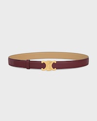 Reversible Strap 25MM IN Smooth and Grained Calfskin -  -  - 2 | CELINE