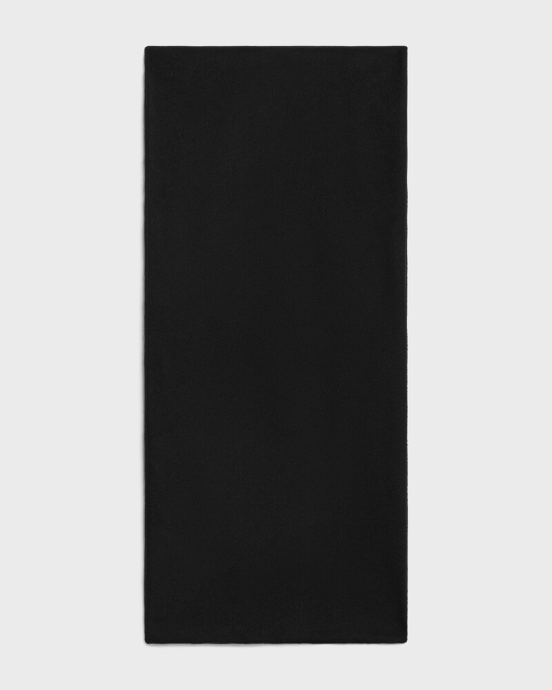 scarf IN DOUBLE FACE CASHMERE - 黑色 -  - 1 | CELINE