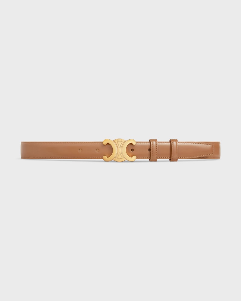 Triomphe Belt 25MM  IN Taurillon Leather - BRONZE -  - 1 | CELINE