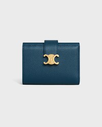 ファイン ストラップウォレット ニノ / サプルグレインドカーフスキン - ティールブルー - 財布・ウォレット - 1 | CELINE
