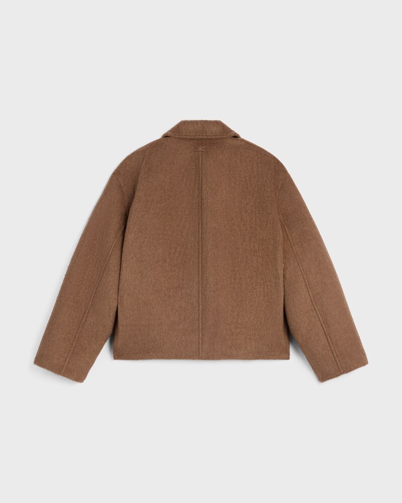 jacket IN double-face cashmere and camel - NOISETTE -  - 1 | CELINE