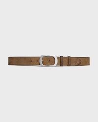BC-21 35 MM 벨트 - 왁스드 이펙트 스웨이드 카프스킨 - 브라운 -  - 2 | CELINE