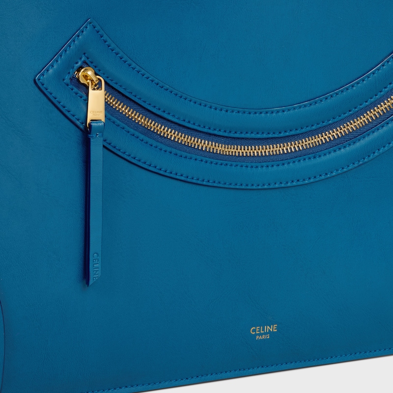 FLAT LUGGAGE光面牛皮革手袋 - 超藍色 - LUGGAGE - 1 | CELINE