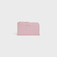 PORTE-CARTES LONG ZIPPé VEAU SOUPLE GRAINé - ROSE CLAIR / SYRAH - NOUVEAUTÉS - 1 | CELINE