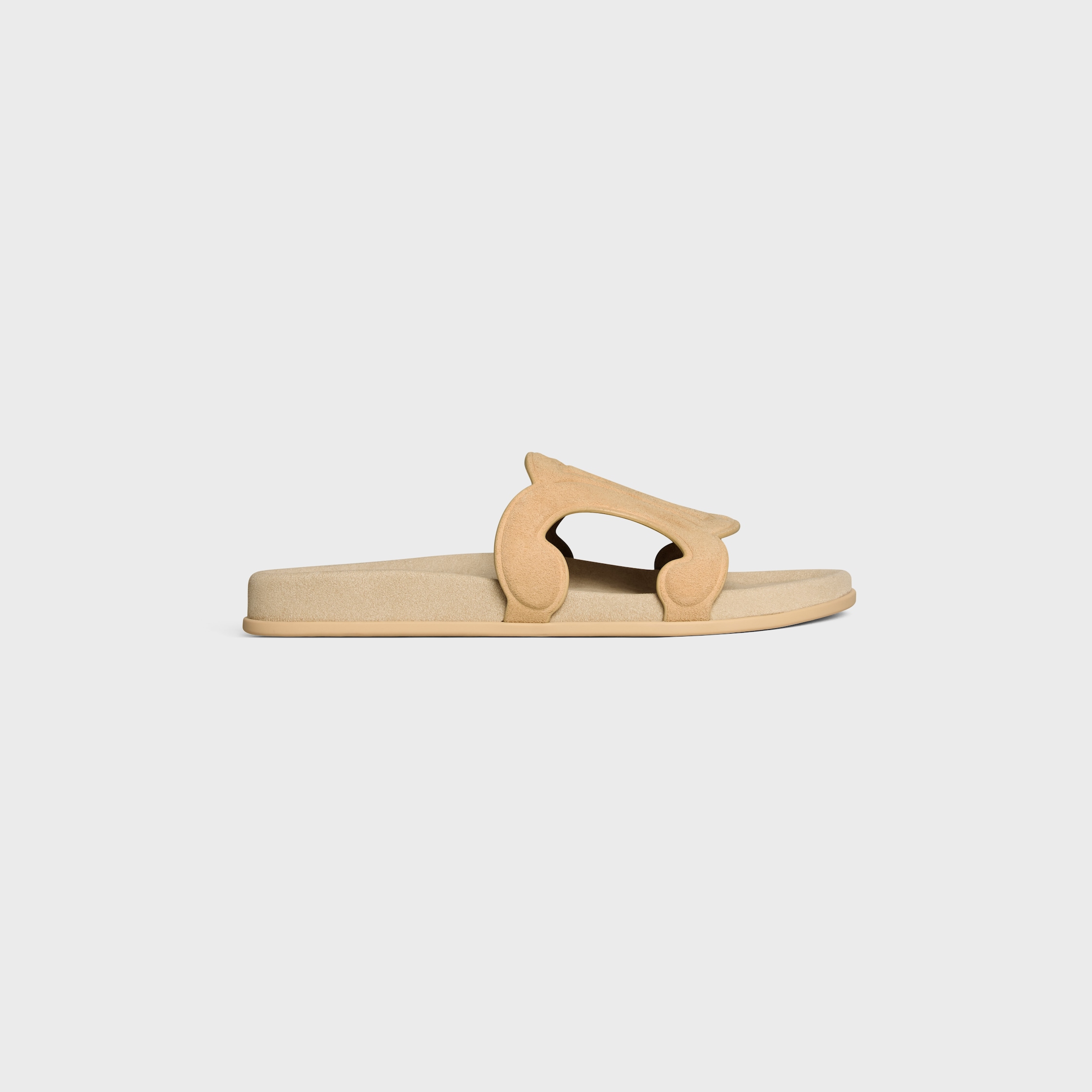 CELINE TRIOMPHE SLIDE IN SUEDE CALFSKIN
