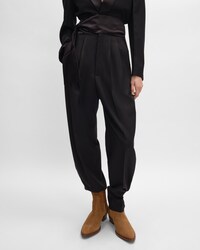 tux trousers IN wool gabardine - BLACK -  - 2 | CELINE
