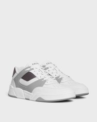 CT-09 TRAINER SNEAKER in CALFSKIN AND MESH - Optic White/Grey -  - 2 | CELINE