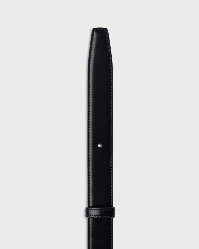 Wendbarer Riemen 25 mm AUS TAURILLON - SCHWARZ / REIS -  - 1 | CELINE
