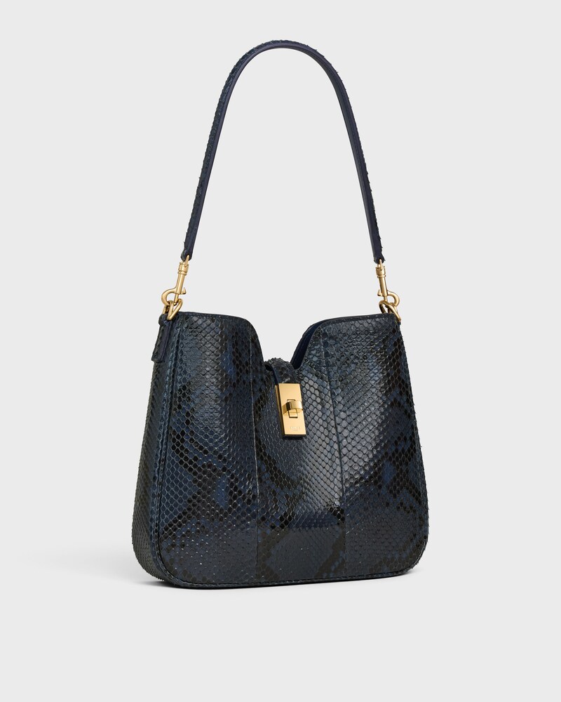 SAC CAMILLE 16 SOFT PETIT MODELE EN Python - DEEP NAVY | CELINE