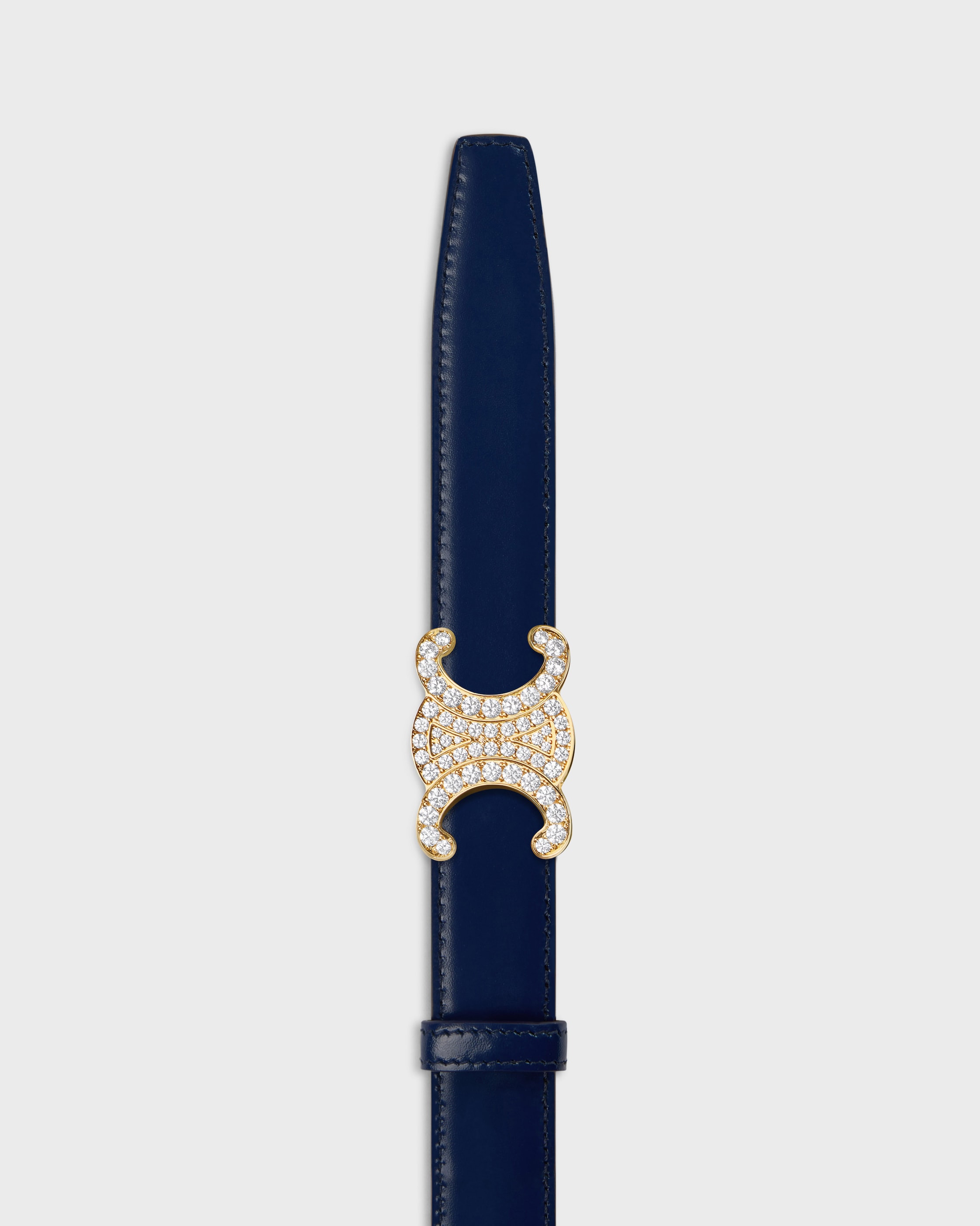 TRIOMPHE BUCKLE & REVERSIBLE STRAP 25MM - CHESTNUT / DEEP NAVY
