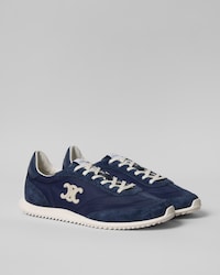 RACER SNEAKER AUS NYLON, KALBSWILDLEDER UND KALBSLEDER - MARINEBLAU -  - 2 | CELINE