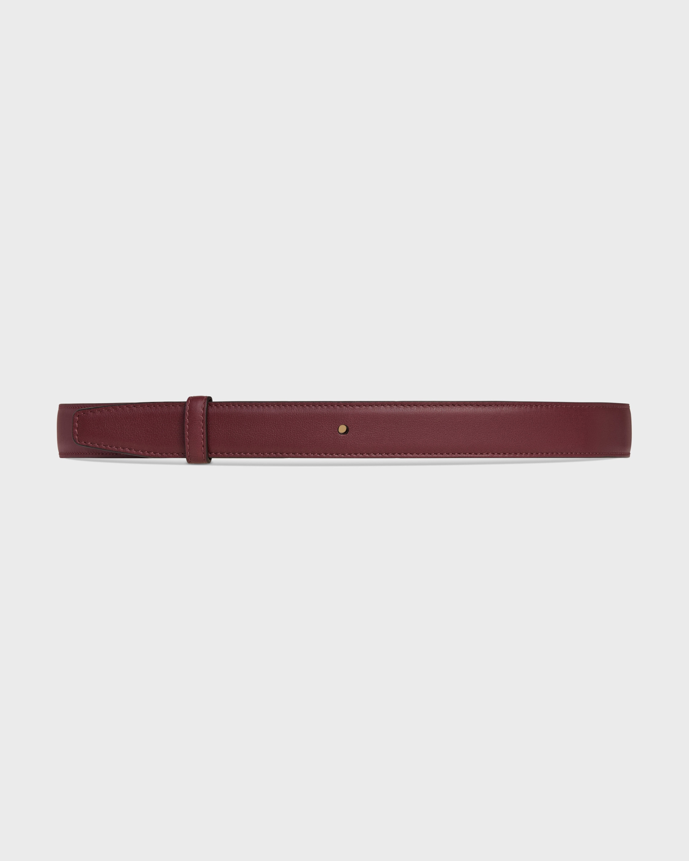 Reversible Strap 25 IN Smooth and Grained Calfskin - SYRAH