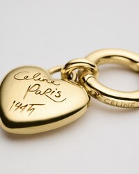 PENDIENTE DE CORAZÓN CELINE CHARMS DE LATÓN CON ACABADO DORADO Y ESMALTE - DORADO - CHARMS - 2 | CELINE