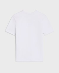 t-shirt triomphe jersey coton côtelé - BLANC/BLEU MARINE -  - 2 | CELINE