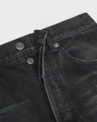 boyfriend jeans 001 IN cotton Denim - MAX BLACK WASH -  - 2 | CELINE
