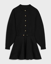 mini dress IN wool - BLACK -  - 1 | CELINE