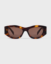 Triomphe 15 Sunglasses in Acetate - DARK HAVANA -  - 1 | CELINE