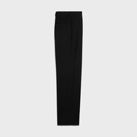PANTALONES CLÁSICOS EN GABARDINA DE LANA - NEGRO -  - 2 | CELINE