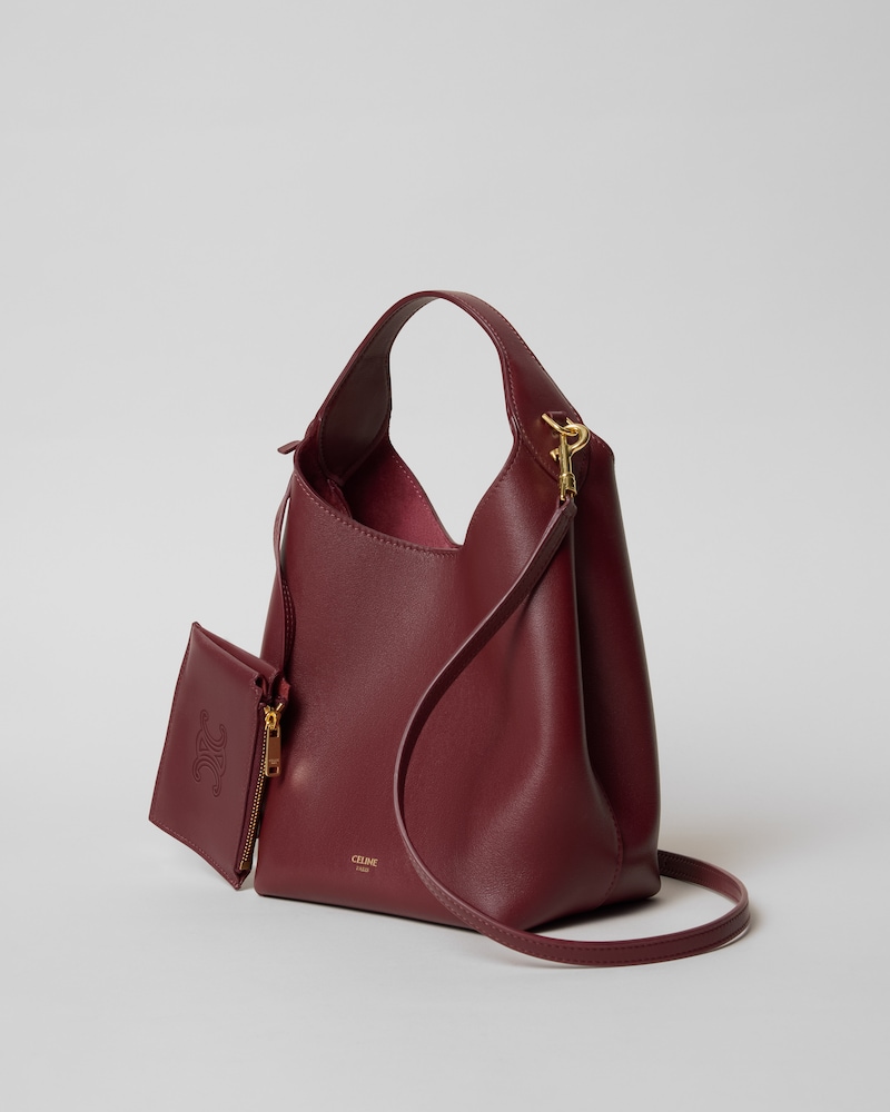 SMALL HOBO IN SUPPLE SMOOTH CALFSKIN - SYRAH - HOBO - 1 | CELINE