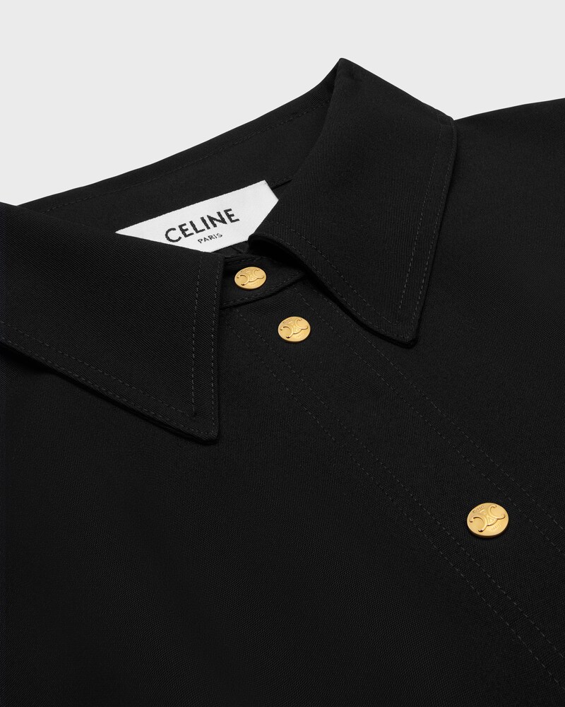 dress IN wool - BLACK -  - 1 | CELINE